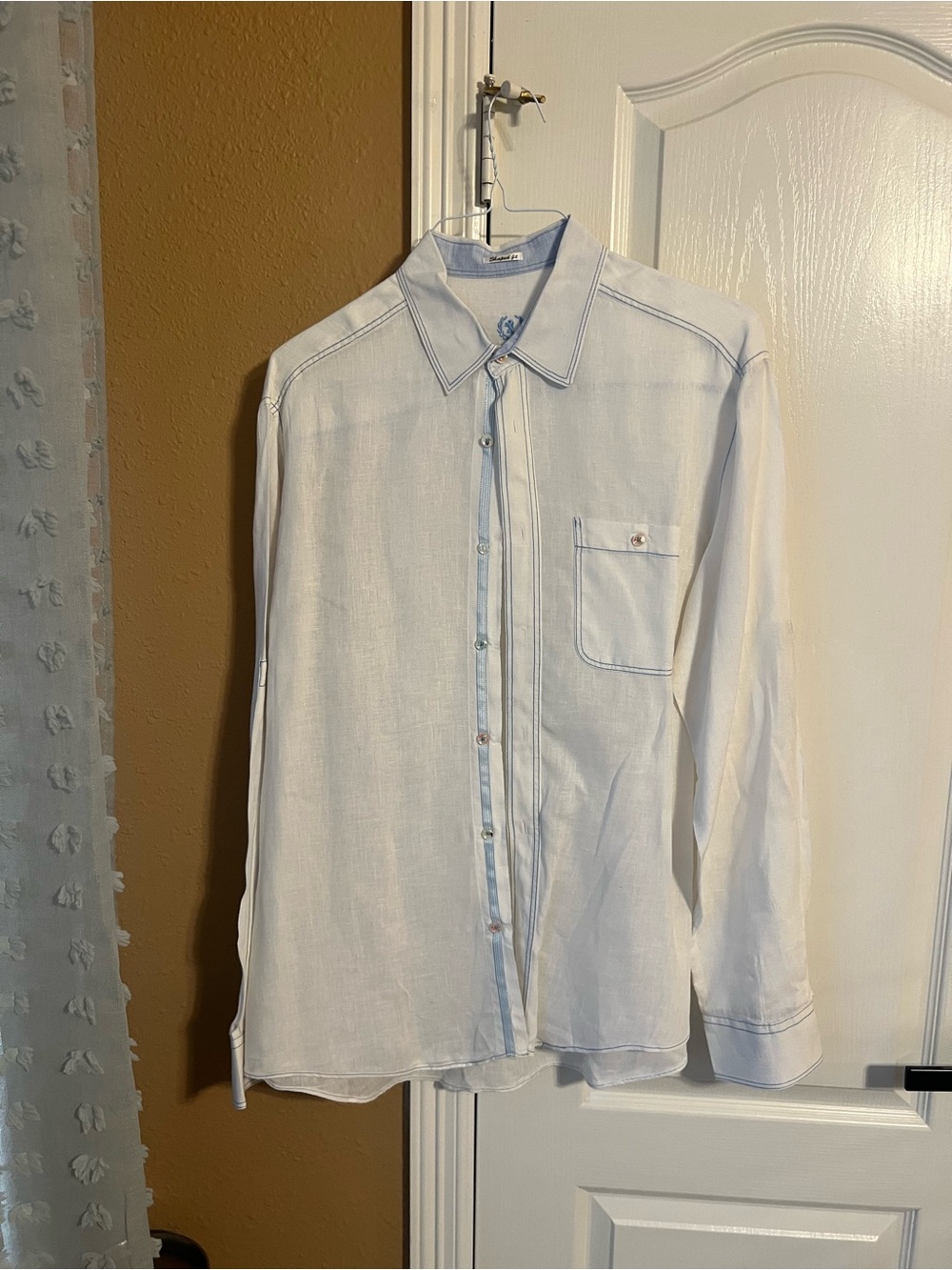 Bugatchi 100% linen shirt sz large